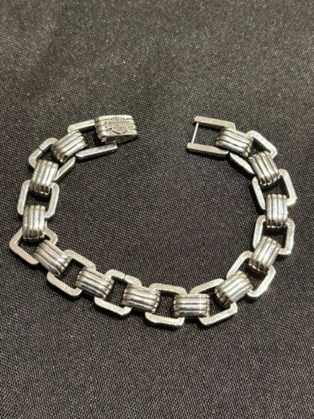 HARLEY DAVIDSON MENS STAINLESS STEEL BAR & SHIELD